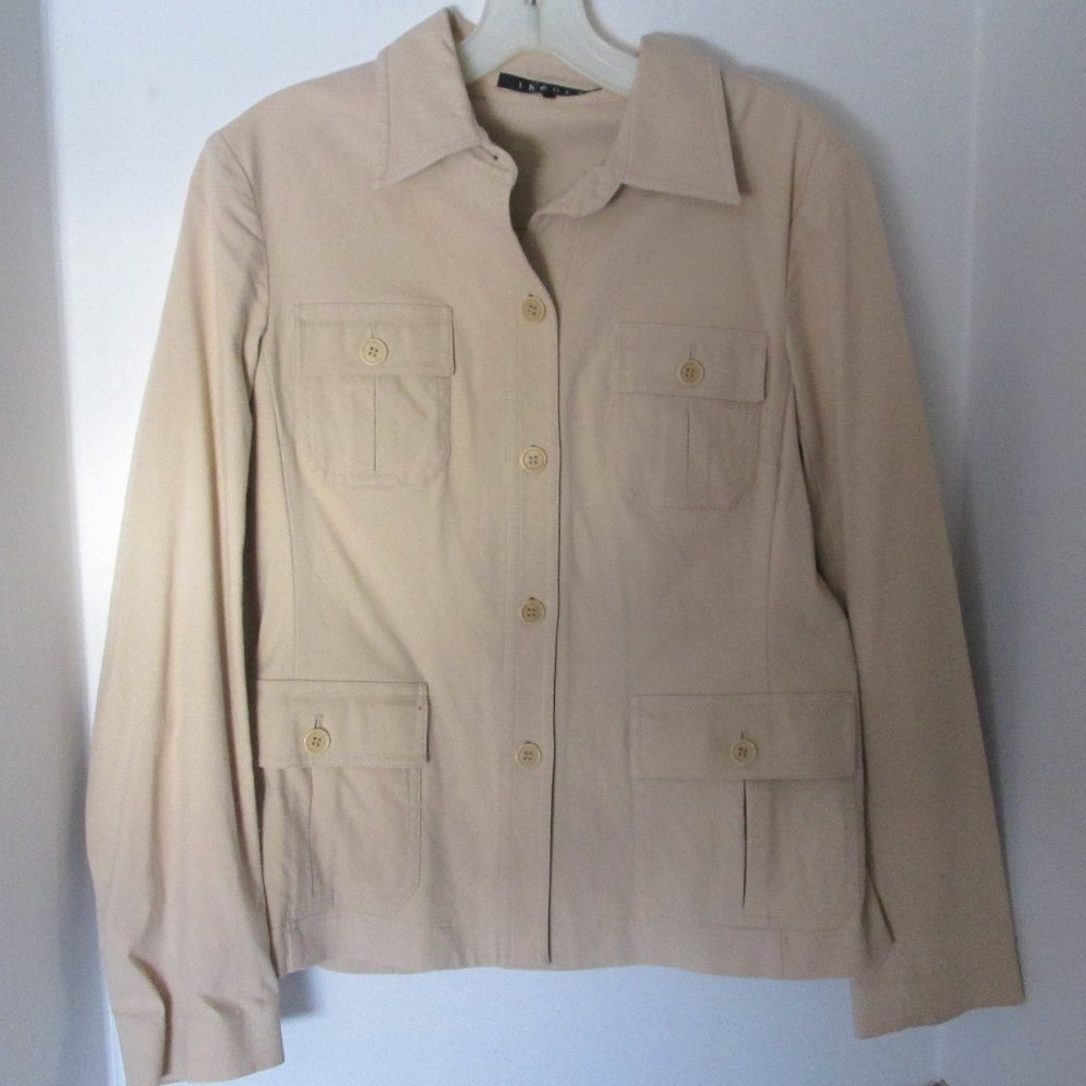 Theory Jacket Tan Medium Lightweight